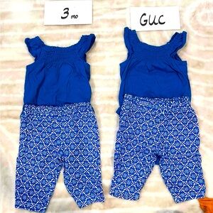 3 Month Matching 2 Piece Outfits